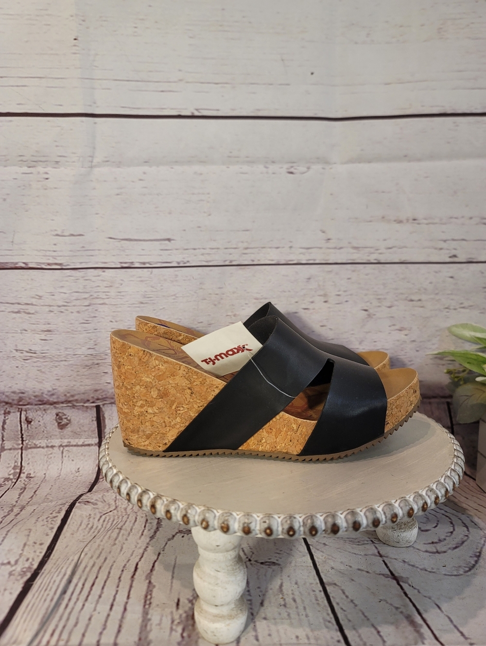 NWT Blowfish Malibu Womens Black Cork Wedge Slide Sandals Size 8.5 - Picture 8 of 14